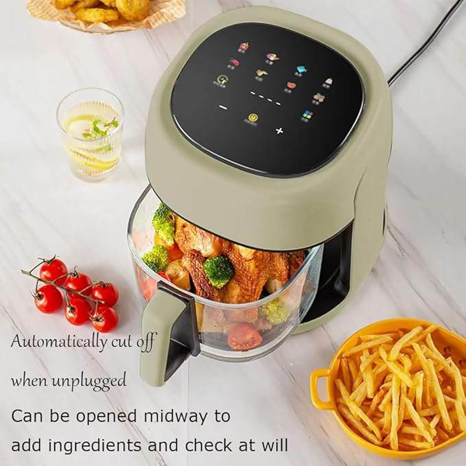 4.5L Smart Electric Air Fryer – Oil-Free 360° Convection Oven