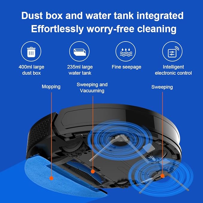 Smart Robot Vacuum Cleaner with Laser Navigation