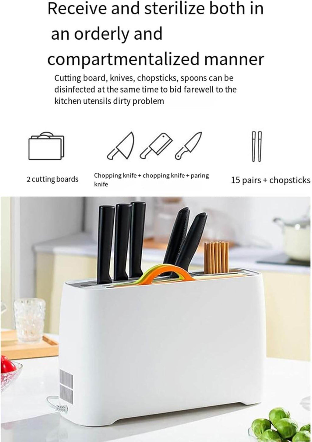 Smart Kitchen UV-C Knife Sterilizer