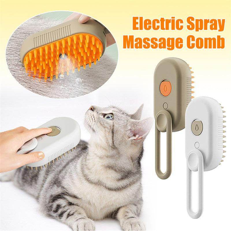 Cat Steam Brush For Massage Pet Grooming Comb