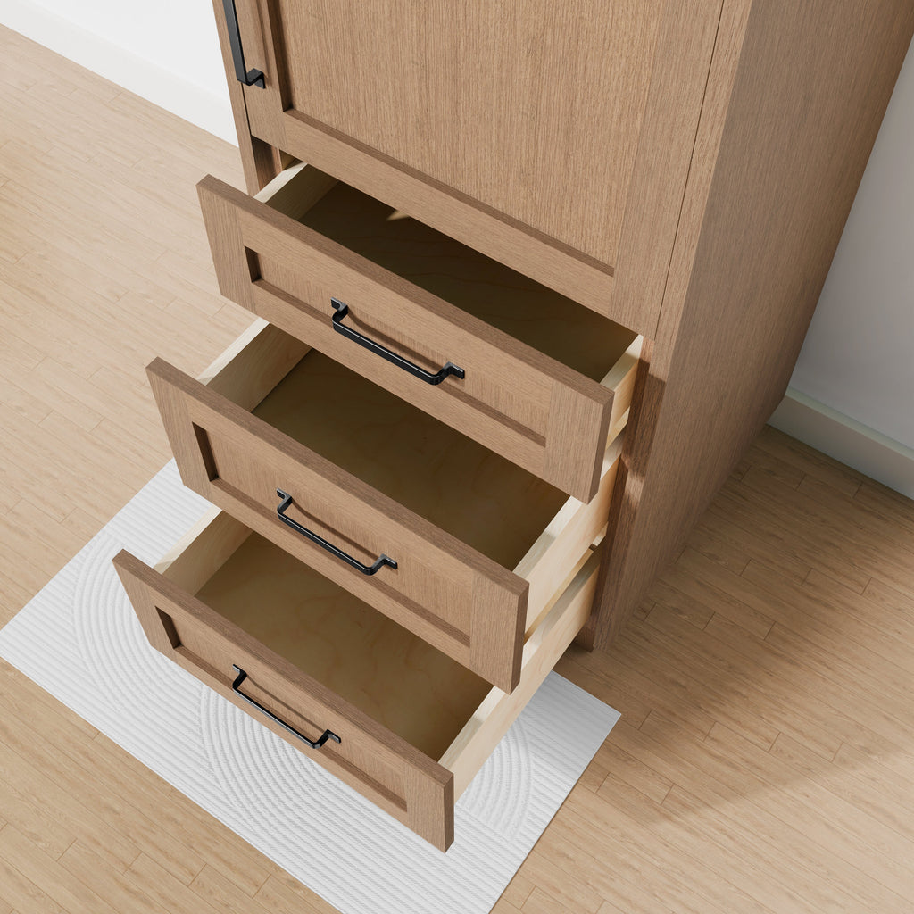Arlo 20" x 78" Solid-Wood Freestanding Linen Cabinet