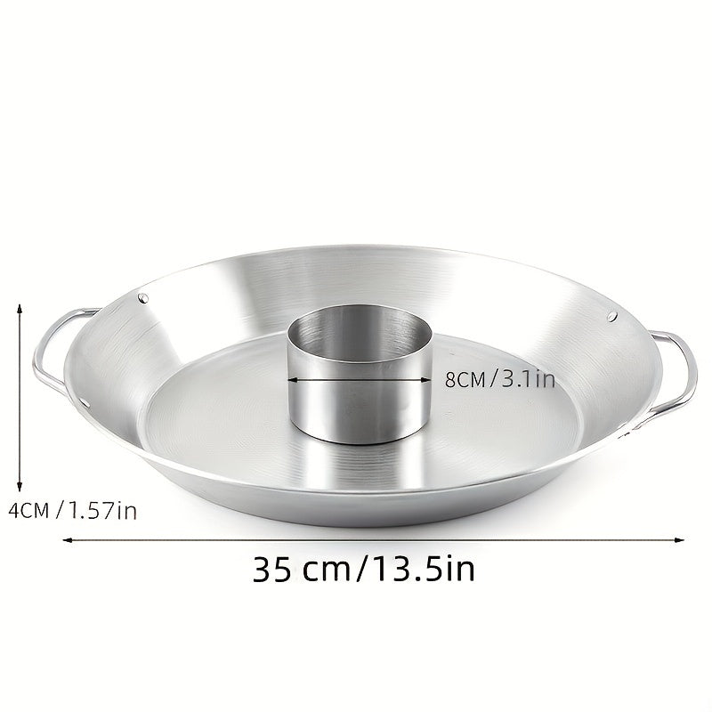 1pc Dishwasher Safe Round Roasting Pan with Chicken Roaster Rack Holder - Perfect for Thanksgiving and Holiday Dinners Kitchen Accessories