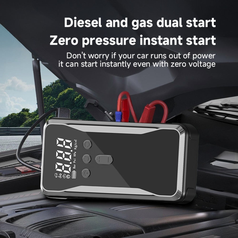 12V Car Jump Starter with Air Compressor