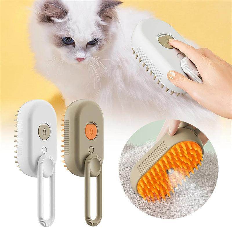 Cat Steam Brush For Massage Pet Grooming Comb