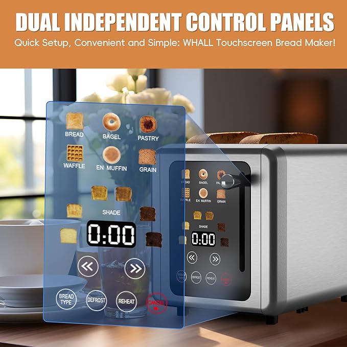 Smart 2-Slice Toaster with Digital Display