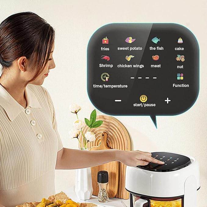 4.5L Smart Electric Air Fryer – Oil-Free 360° Convection Oven