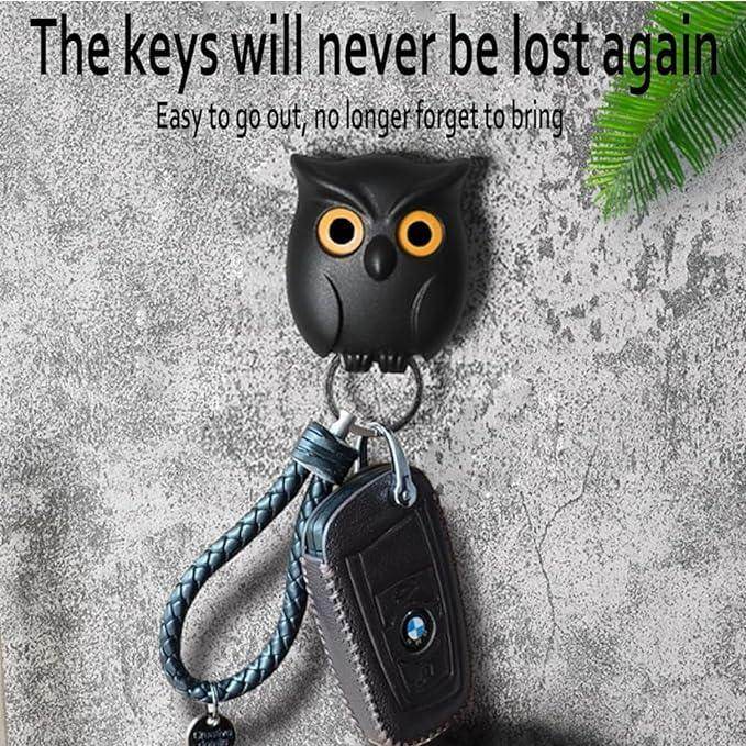 Creative Owl Night Wall Magnetic Keychain Holder