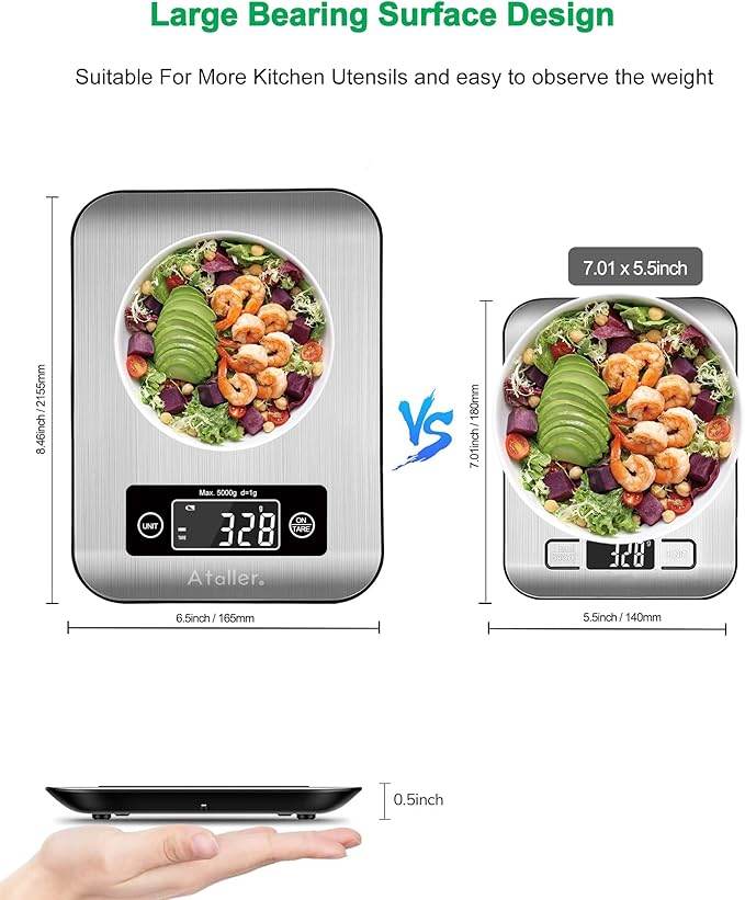 Smart Nutrition Food Scale with Bluetooth app