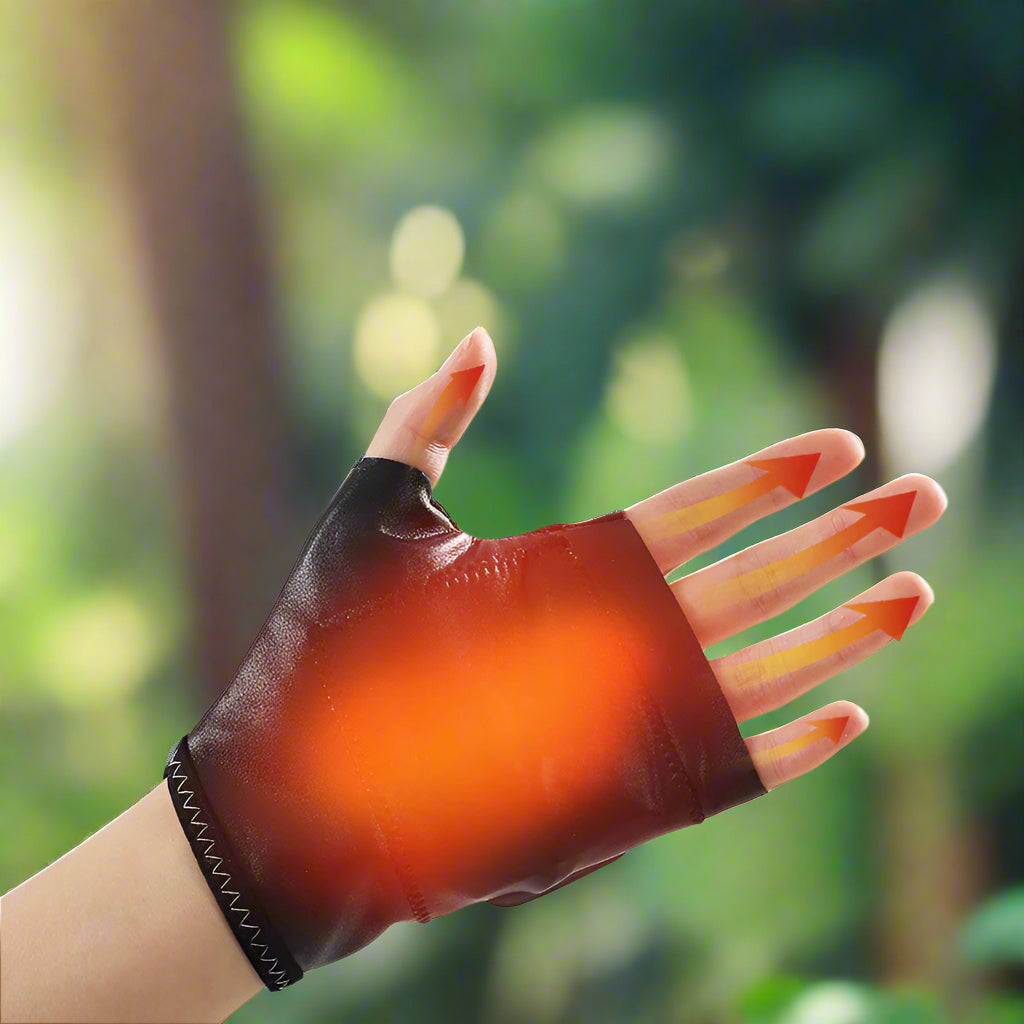 🧤 Smart Heating Gloves – Rechargeable Half-Finger Gloves