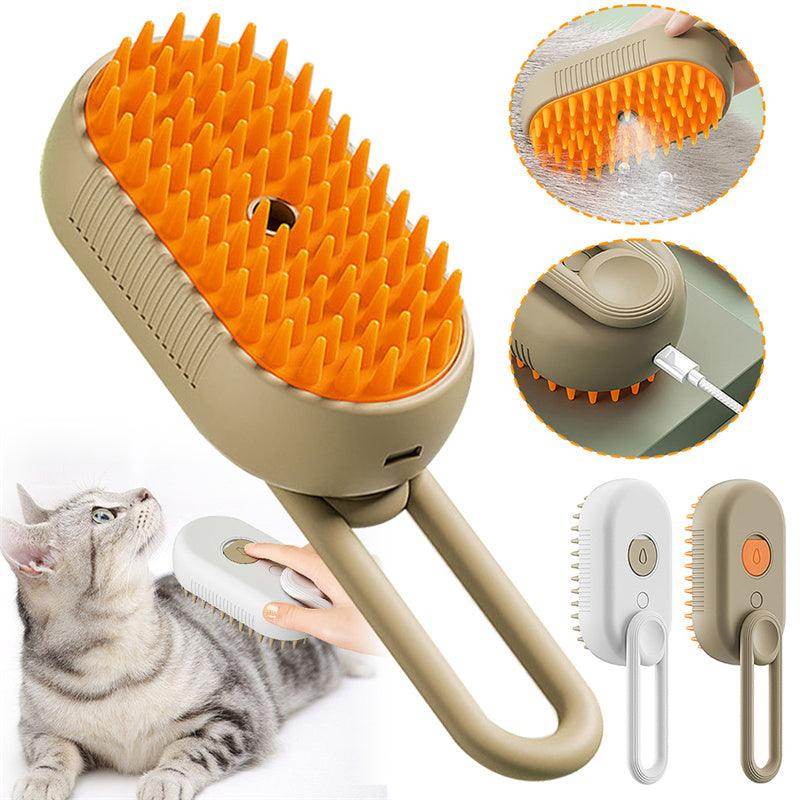 Cat Steam Brush For Massage Pet Grooming Comb