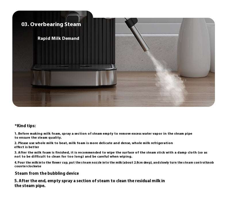 ☕ Italian Coffee Machine – High-Pressure Espresso Maker