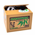Vintage Little Panda Bamboo Kid Coin Bank toy