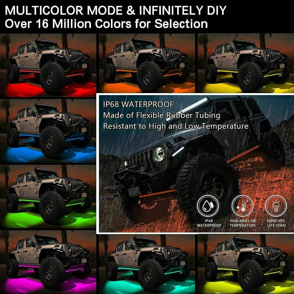 RGB Car Underglow Neon Strip Kit