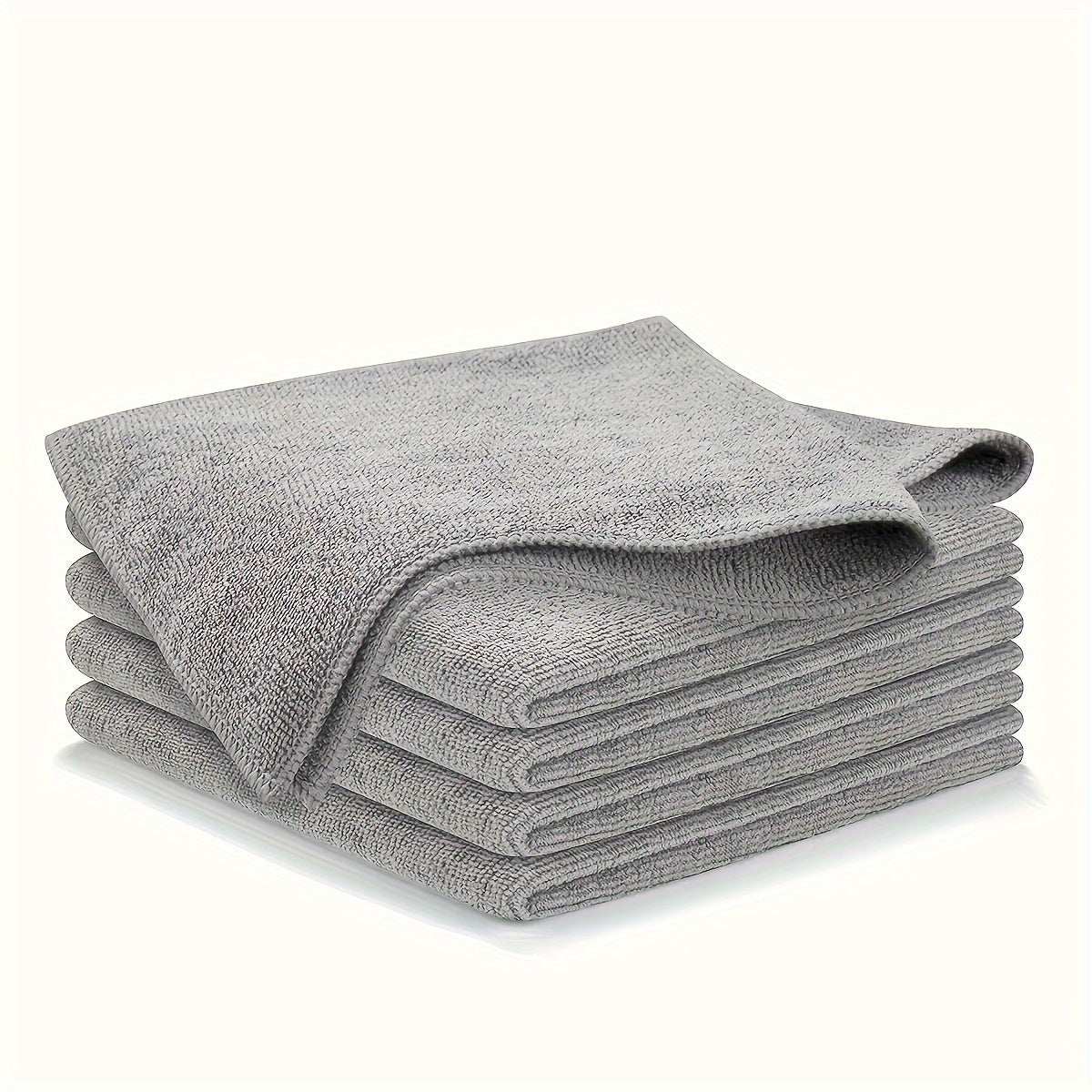5/10/20/50/100pcs UltraSoft Absorbent Cleaning Towel Set - Gentle on Surfaces, Effective Stain Remover, Quick-Drying, Lint-Free, Soft Gray Color - Ideal for Cleaning Glass, Kitchen Countertops, Pots, Pans, Faucets, and More