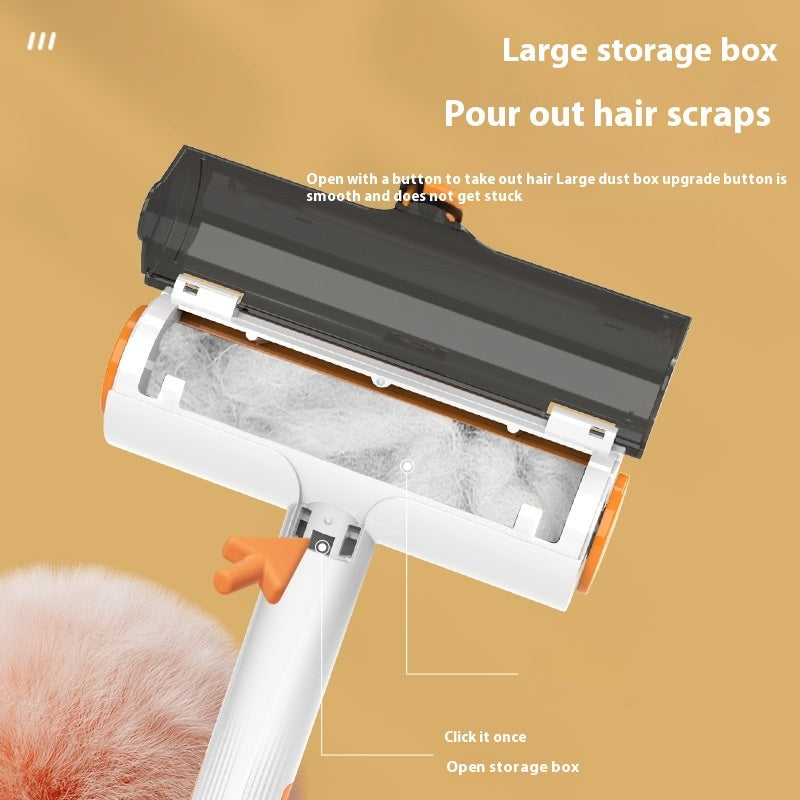 🧼 2-in-1 Pet Hair Removal Roller – Washable, Multifunctional Grooming Brush