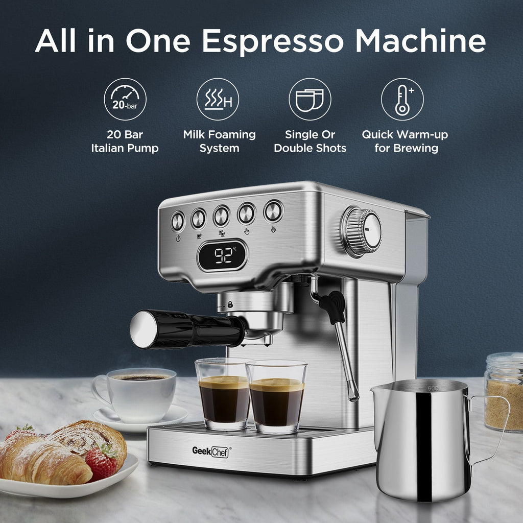 ☕ Geek Chef 20-Bar Espresso Machine