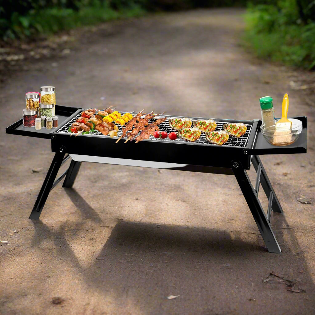 Foldable Charcoal BBQ Grill Stainless Steel Grill