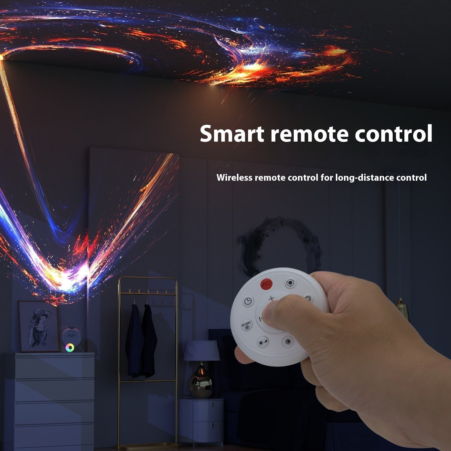 🌌 Star Light Projector – Galaxy Night Light for Bedroom & Home
