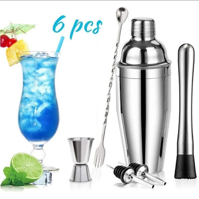 Stainless Steel Cocktail Shaker Set ? Three-Stage Mixing Cup with Multi-Size Options
