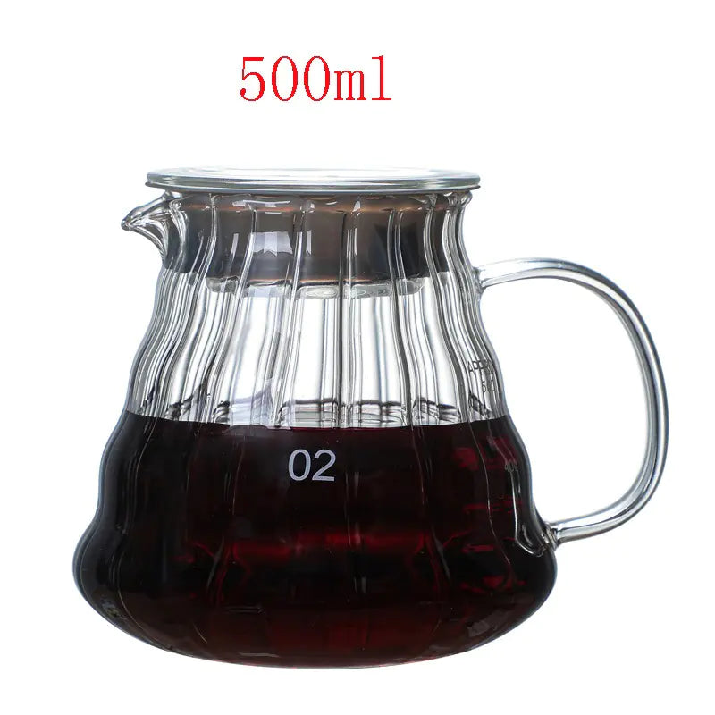 Glass Coffee Pour Over Pot with Filter