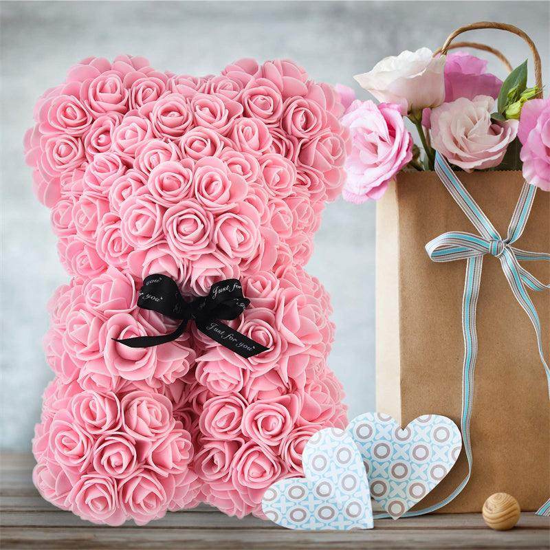 Valentine Foam Forever Rose Teddy Bear
