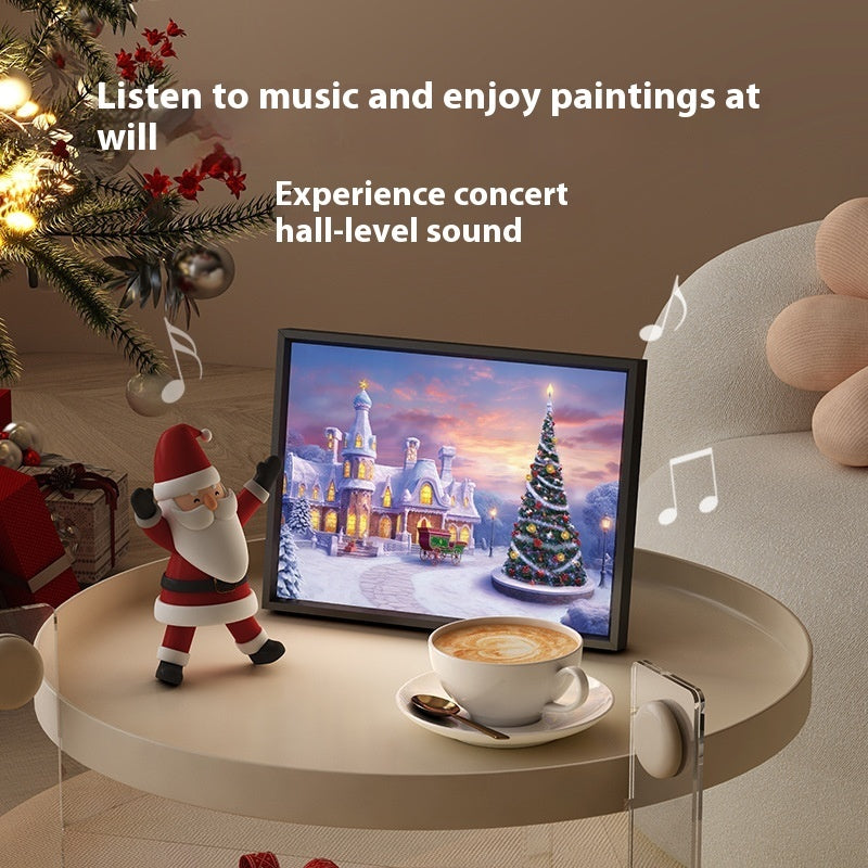 🎅 Mini Bluetooth Speaker – Christmas Painted Portable Gift