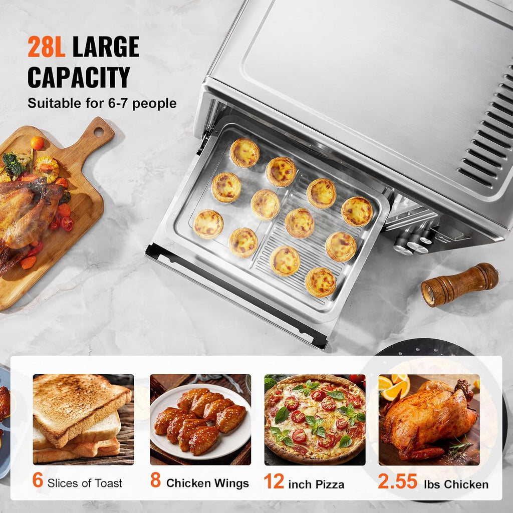 Countertop Convection Oven 28L – 10-in-1 Toaster