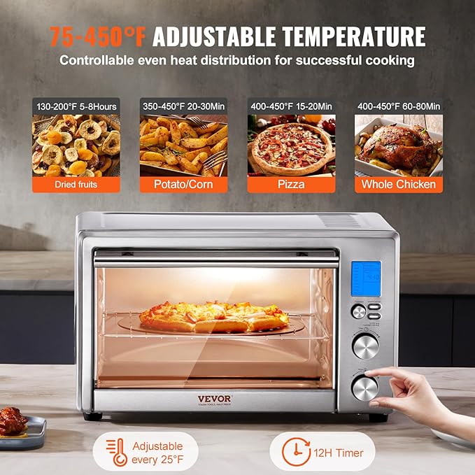 Countertop Convection Oven 28L – 10-in-1 Toaster