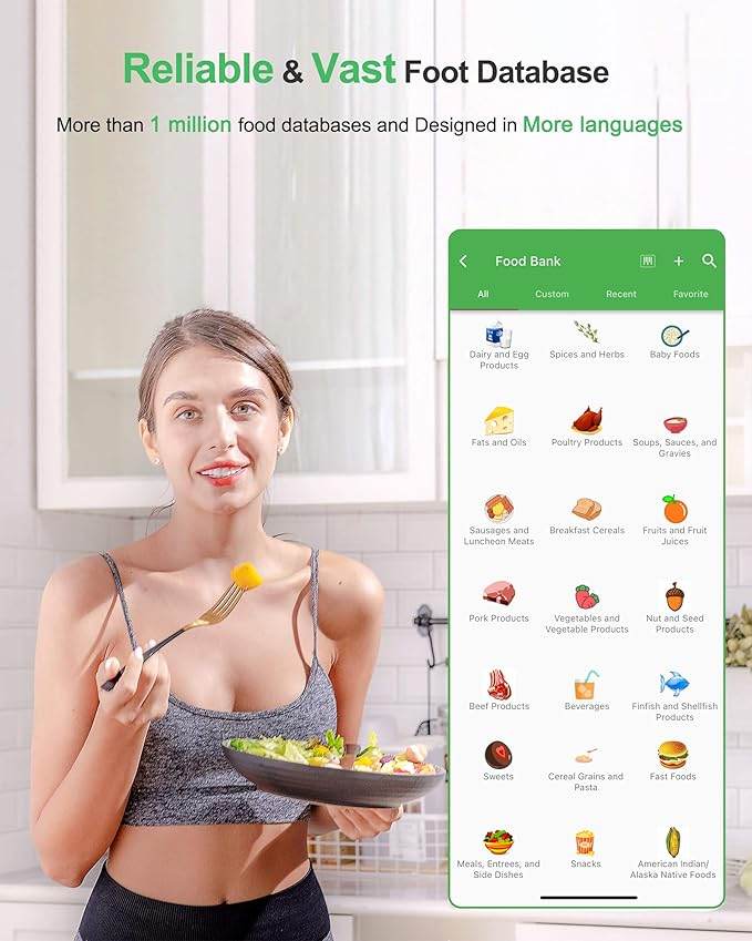 Smart Nutrition Food Scale with Bluetooth app