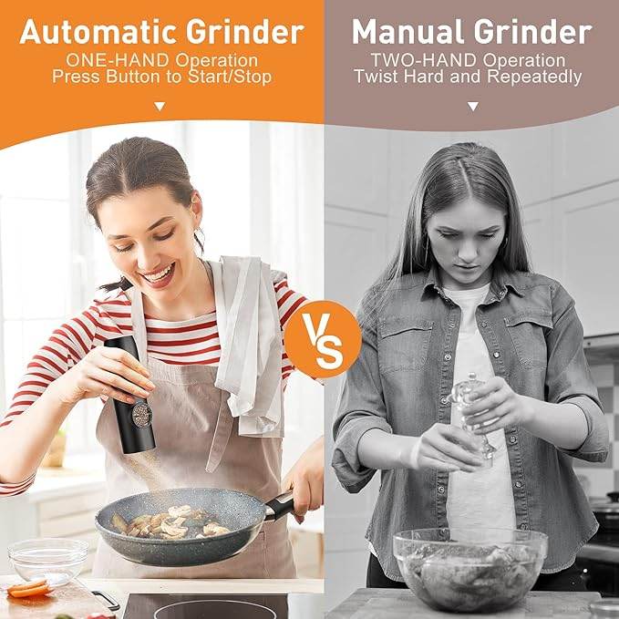 Electric Automatic Salt and Pepper Grinder