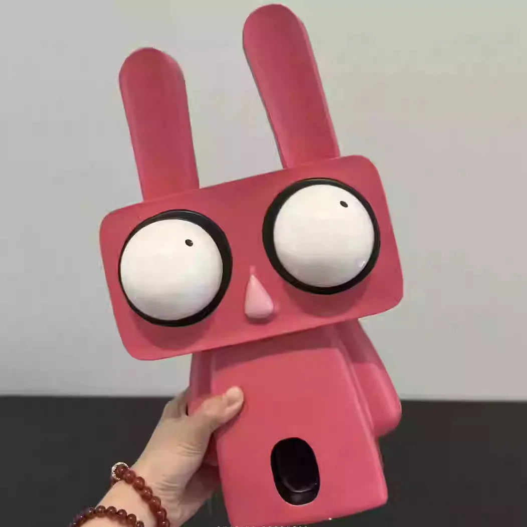Red Resin Rabbit Ornament – Quirky Home Decor