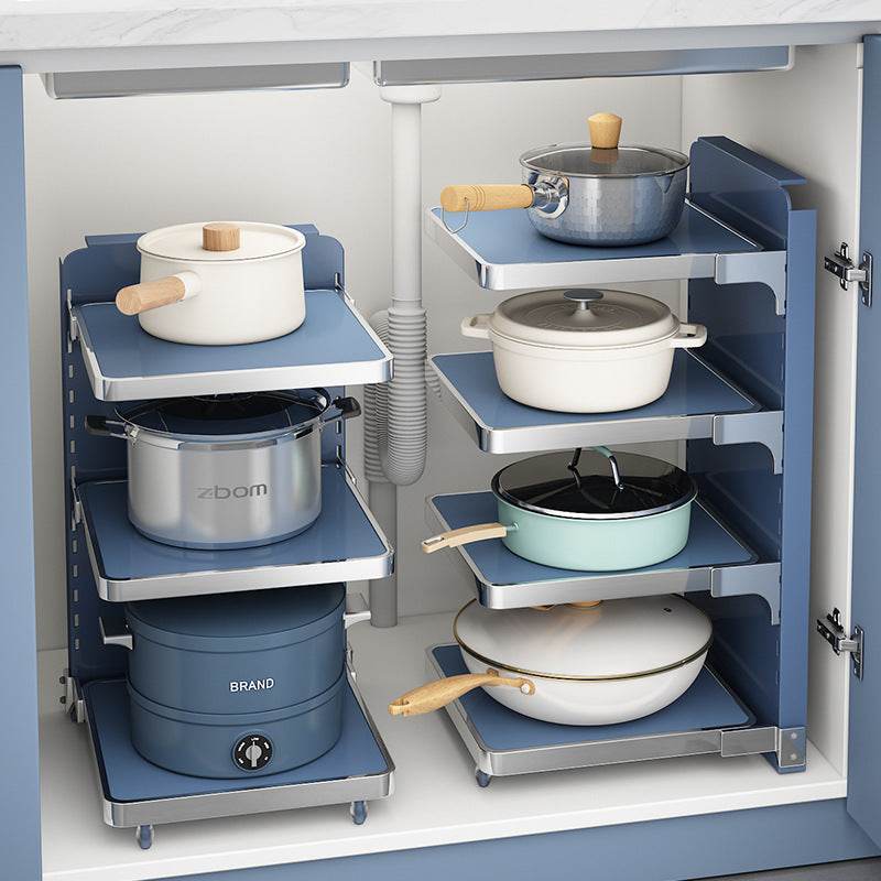 Multi-Layer Under Sink Kitchen Pot Rack