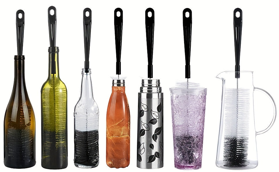 8pcs/set, Cup Brush, Long Handle Bottle Cleaning Brush, Straw Brush, Tea Stain Removal Brush, No Dead Corner, Multipurpose Kitchen Cleaning Brush, For Water Bottle, Tea Cup, Groove, Cleaning Supplies, Cleaning Tool, Christmas