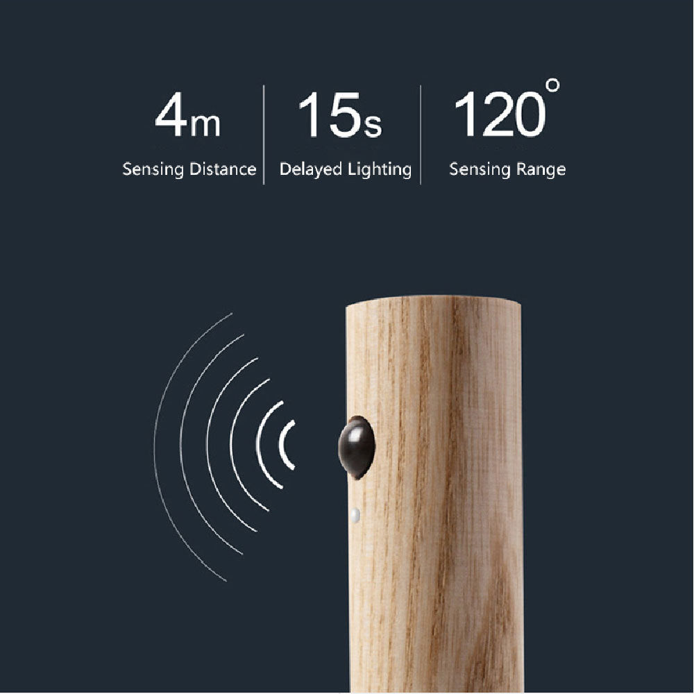 USB Magnetic Wood Motion Night Light