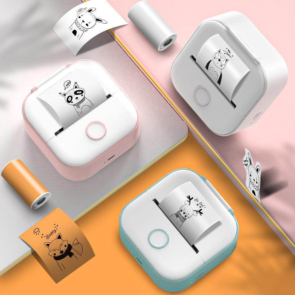 Portable inkless label printer for home use