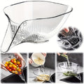 1/2pcs Versatile Kitchen Draining Basket - Sturdy Plastic, Easy Wash, for Vegetables, Pasta & Fruit
