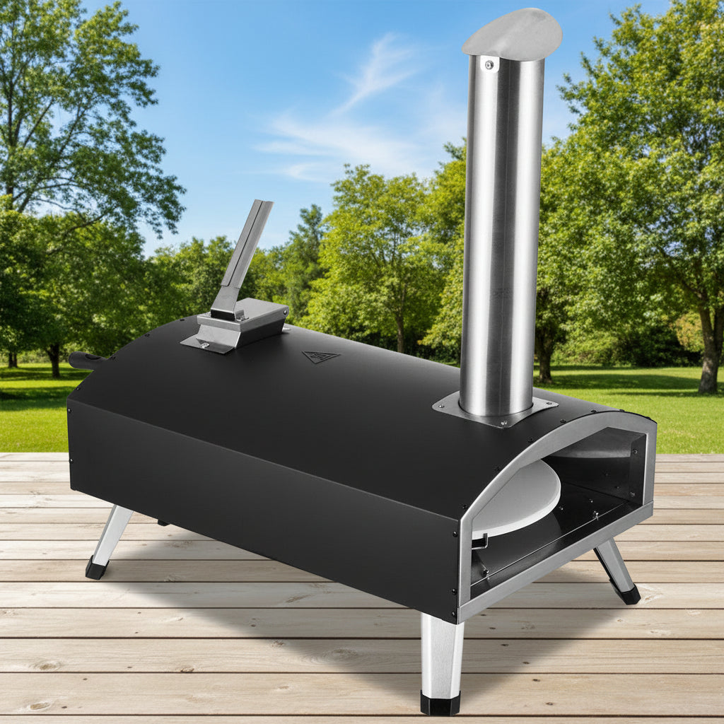 12″ Portable Outdoor Wood-Pellet Pizza Oven