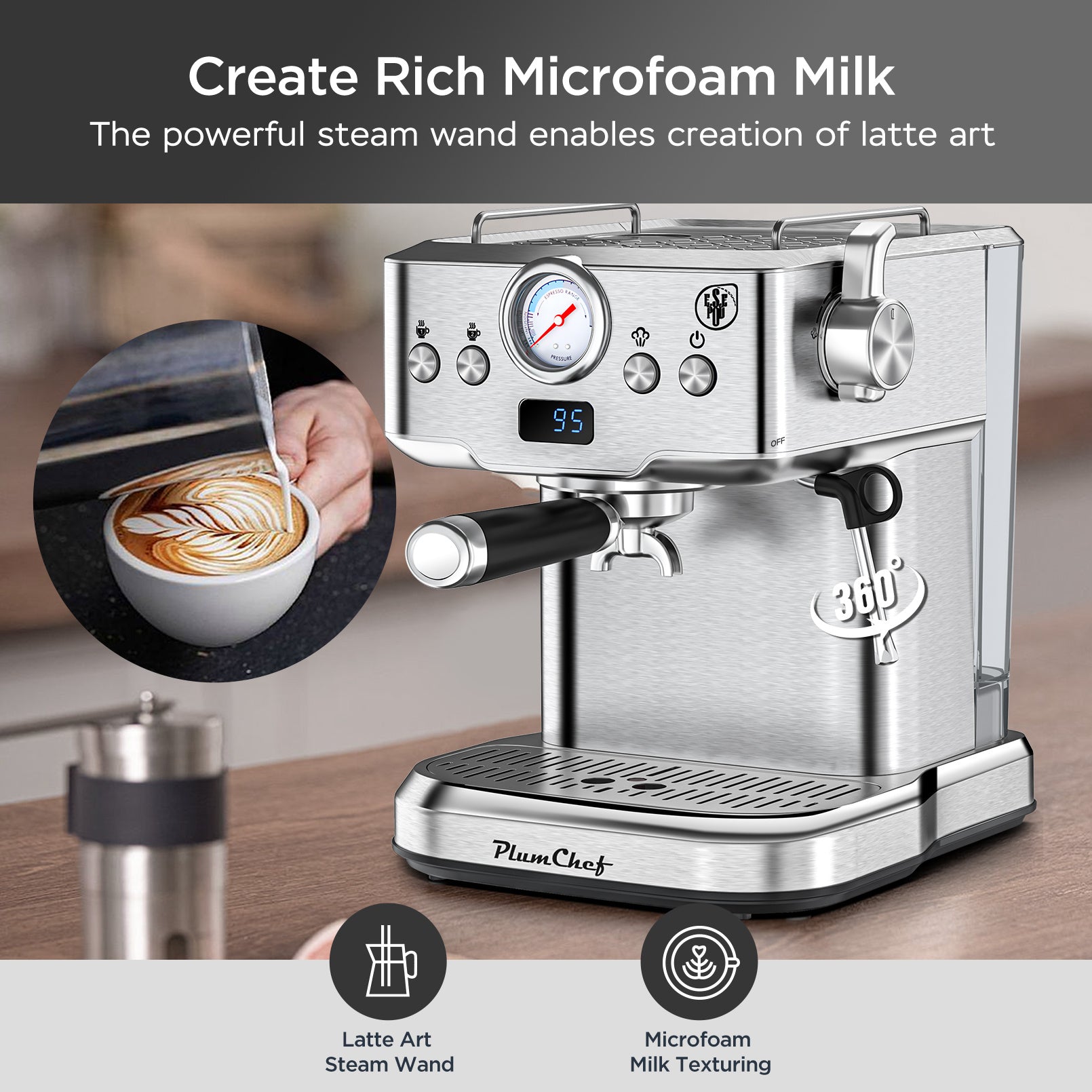 ☕ 20-Bar Professional Espresso Machine