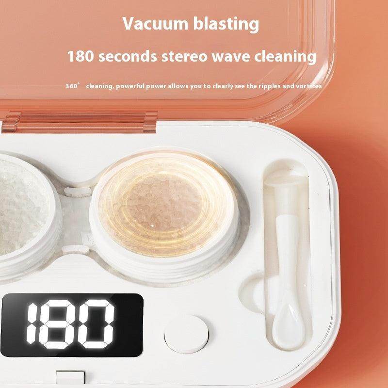 Smart contact lens cleaner