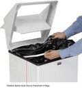 Rubbermaid® 40 Gallon Square Steel Waste Receptacle - White, FGT1940ERBWH