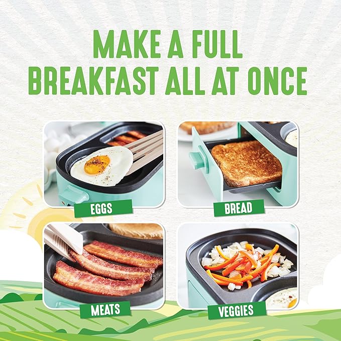 3-in-1 Breakfast Station – Ceramic Nonstick Griddles