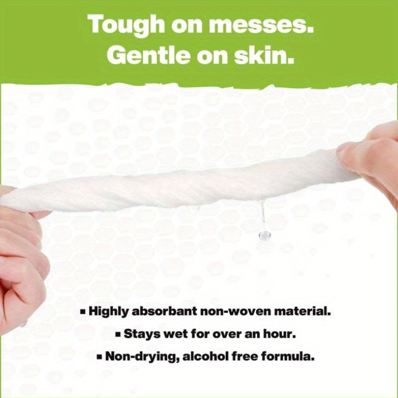 4 Packs Kitchen Wipes - 80 Sheets Each, Dye-Free Individual Disposable Paper Towels, Grease & Stain Removal, Pre-Moistened Household Cleaning Cloths
