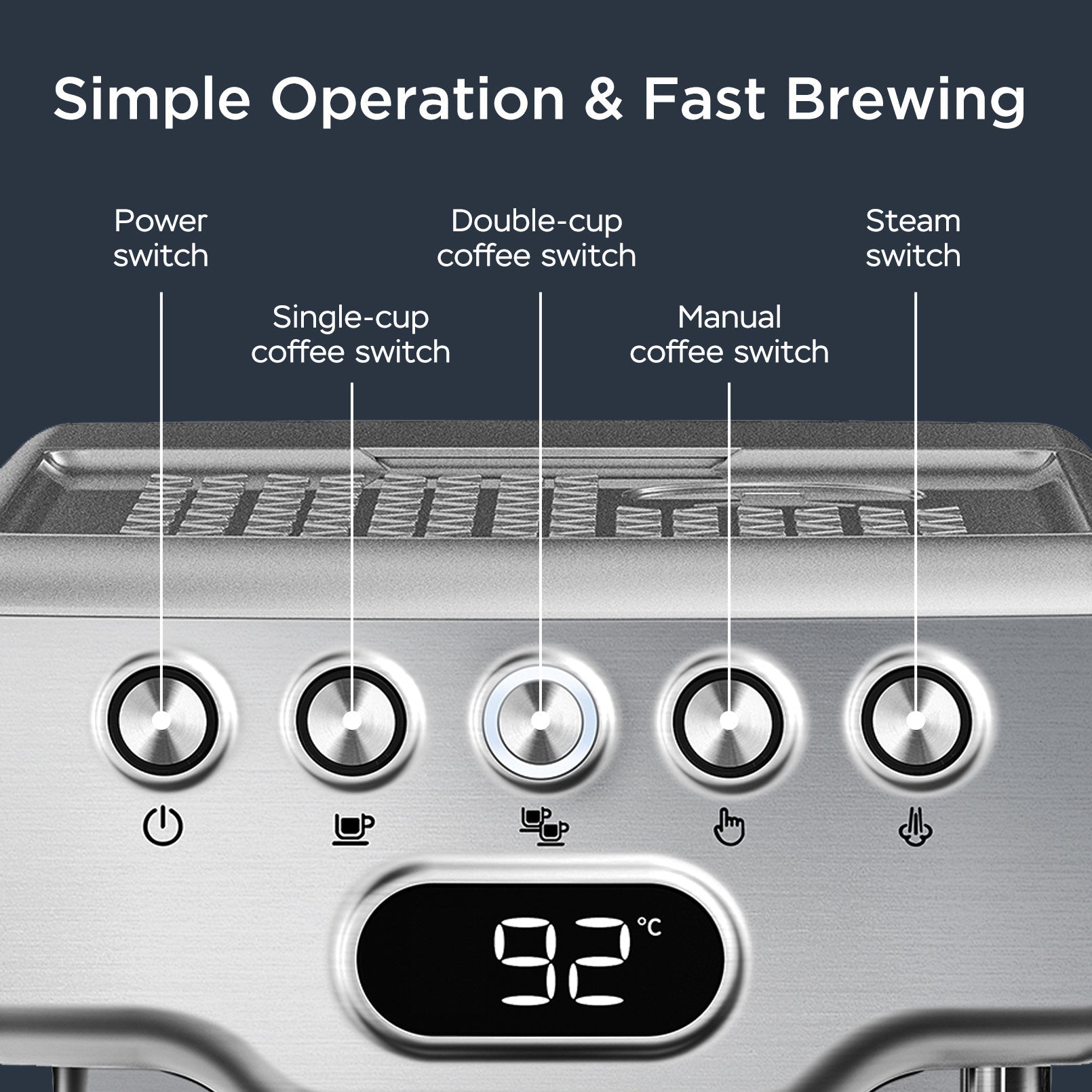☕ Geek Chef 20-Bar Espresso Machine