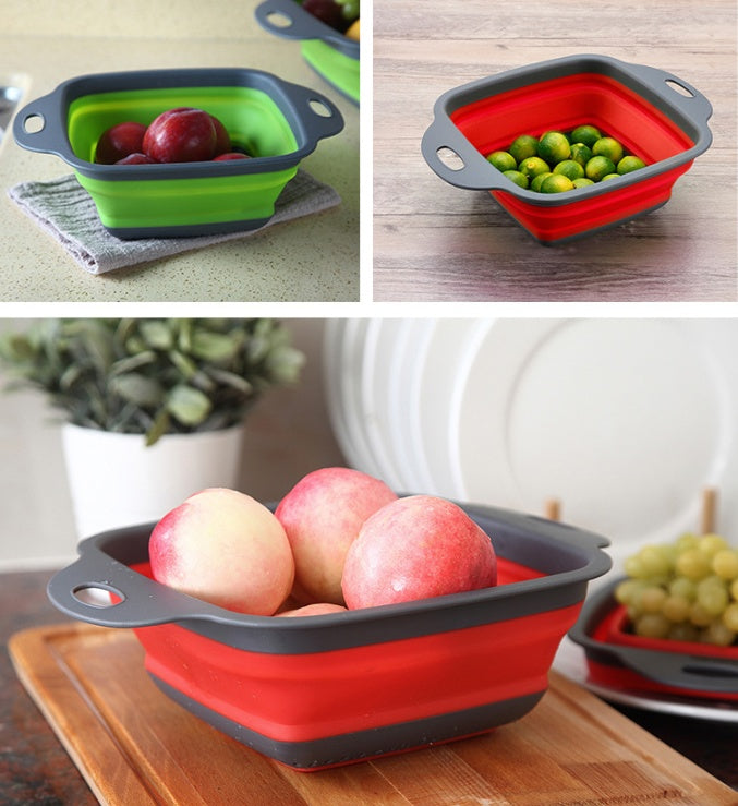 🧺 Square Folding Telescopic Drain Basket