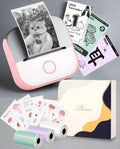 Portable inkless label printer for home use