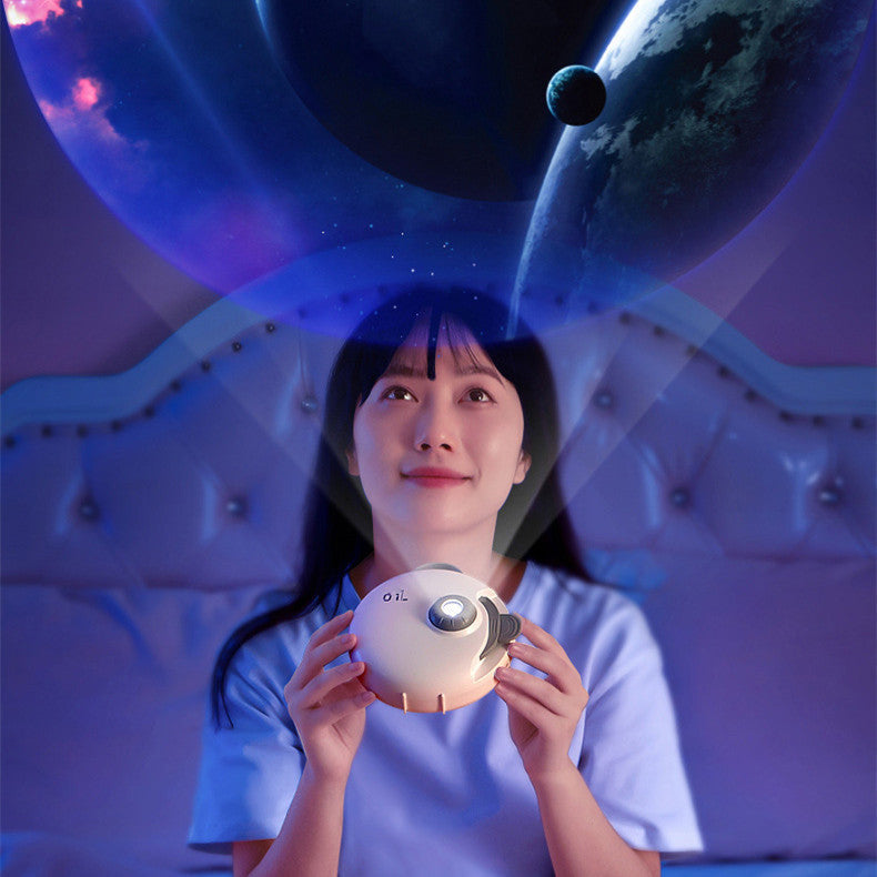 Cozy galaxy bedroom night lamp