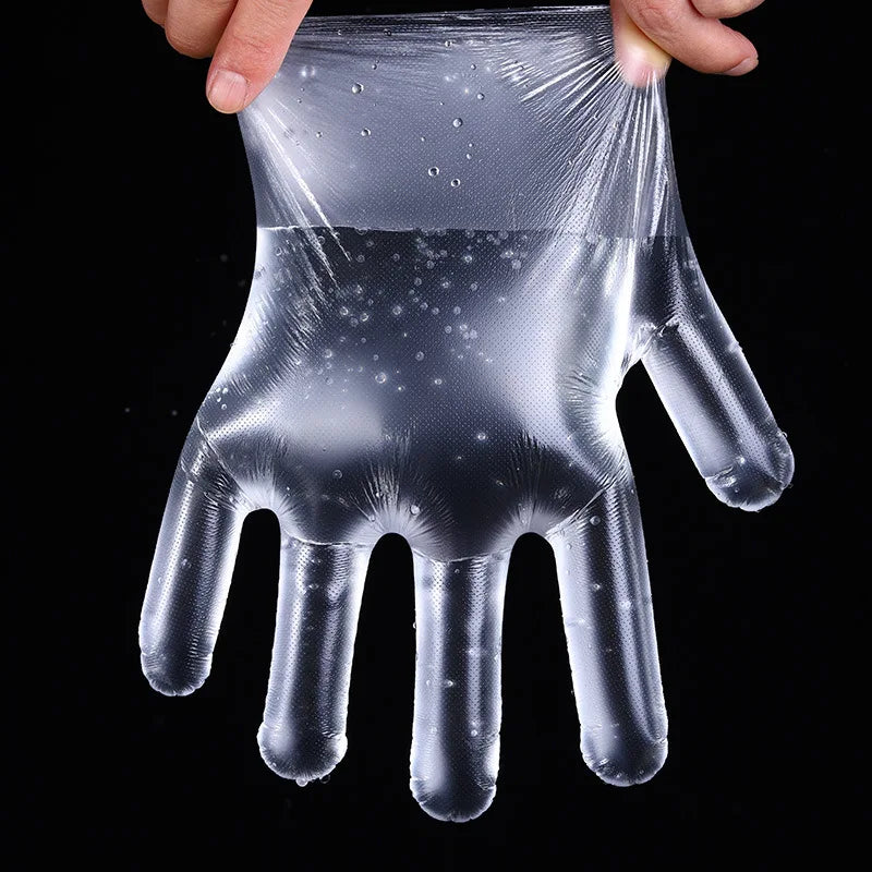 Heavy-Duty TPE Gloves - Food Grade, Latex-Free, Disposable, Multipurpose for Kitchen, Cleaning, Crafts (universal size）