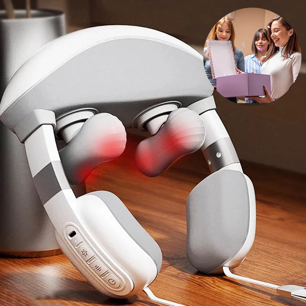 💆‍♀️ Simulated Human Finger Massage Shawl – Heated Neck and Shoulder Massager