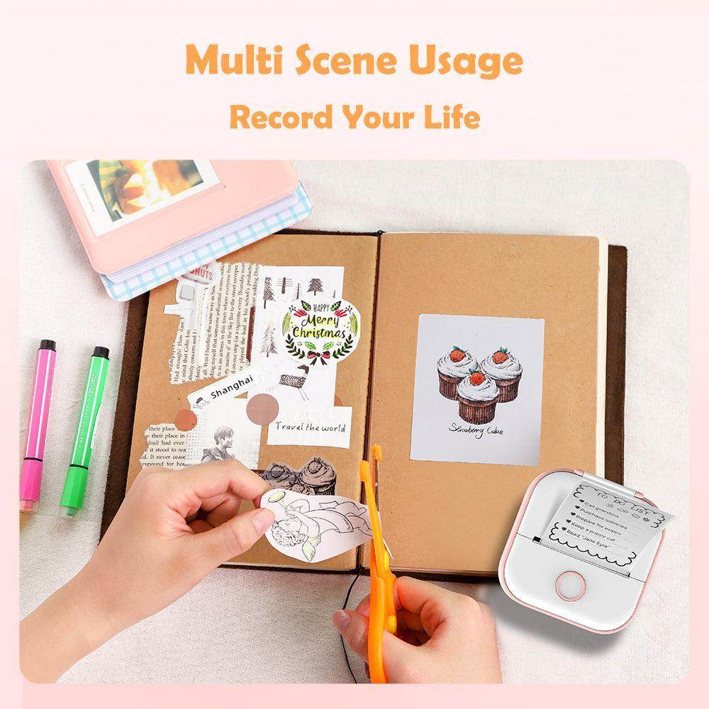 Portable inkless label printer for home use