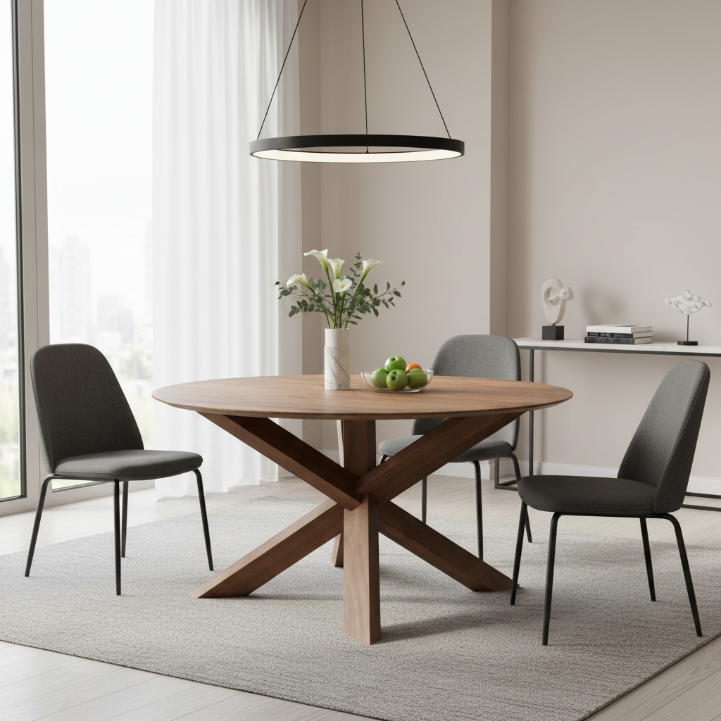 LH Home Round 3-Legged Dining Table